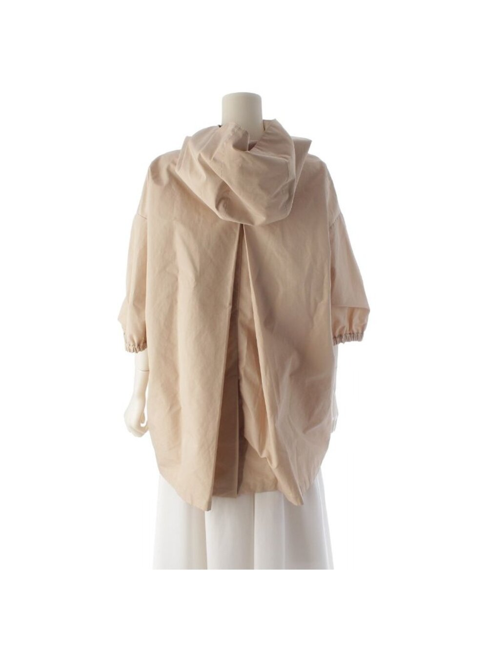 Prada Cotton Polyester Hooded Jacket Beige 36 - Picture 4 of 10